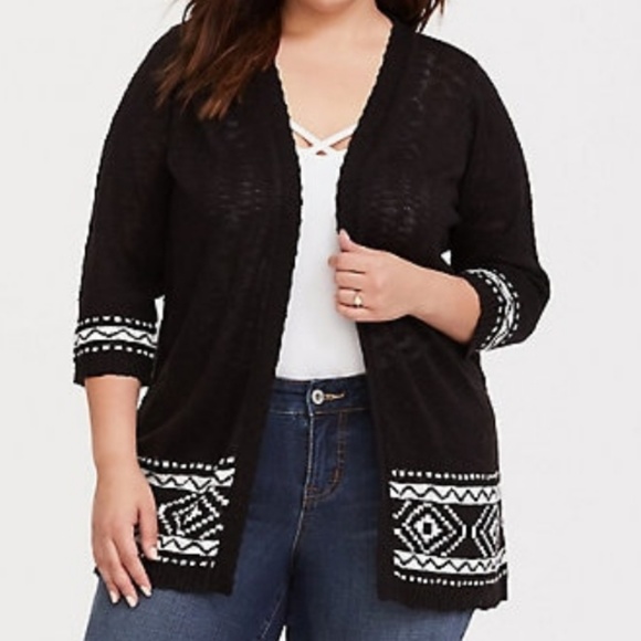 torrid Sweaters - Torrid Black Cardigan Size 3